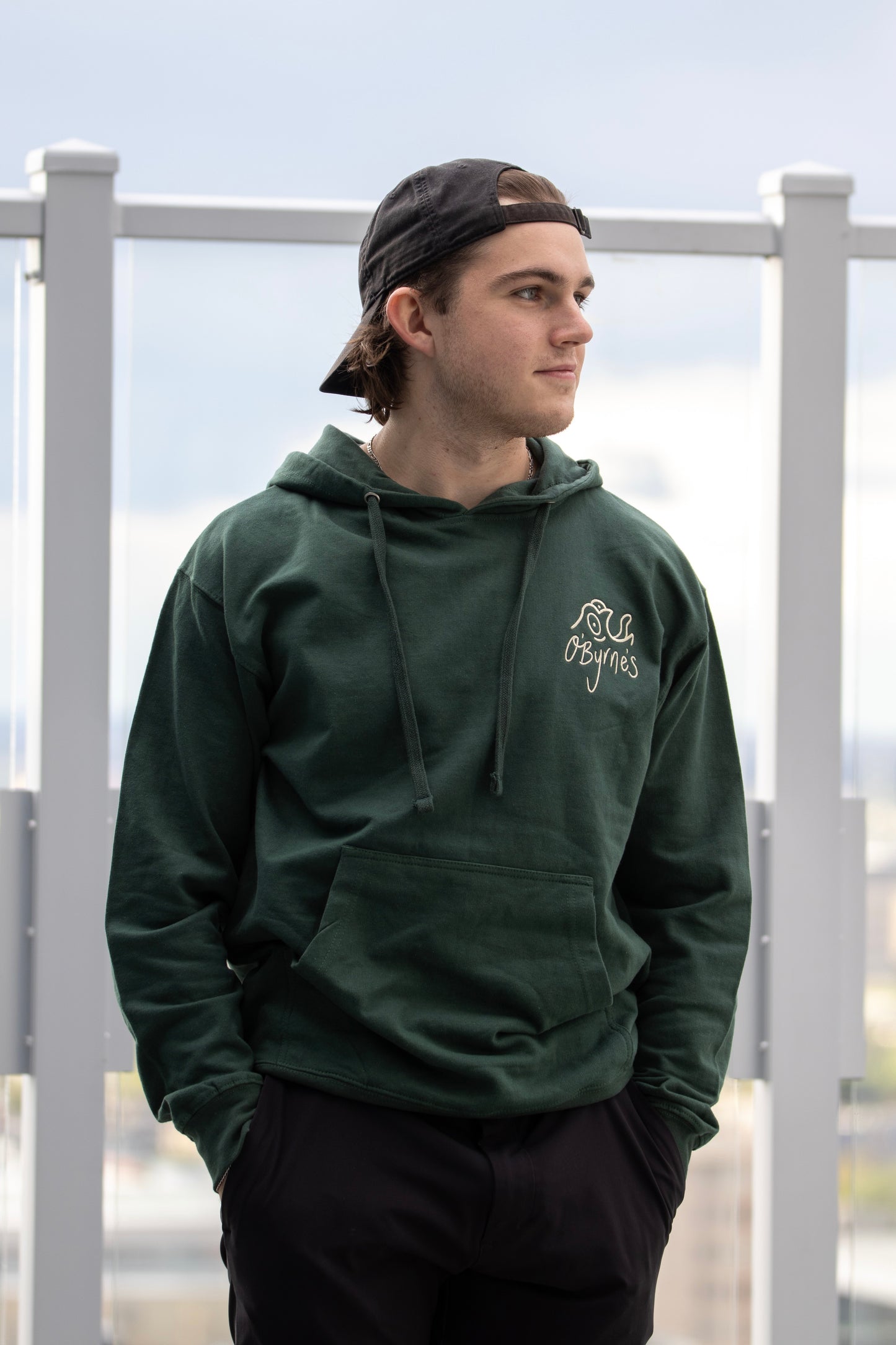 "Hopscotch" Hoodie - Forest Green