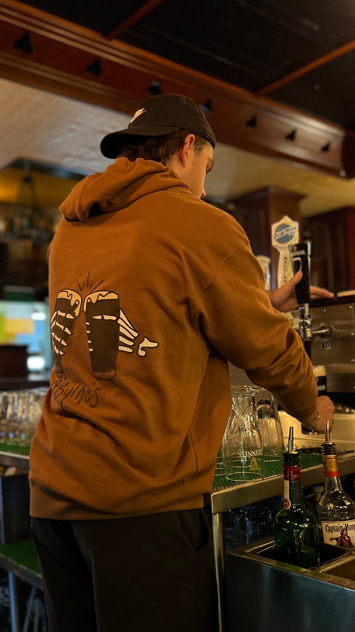 "Cheers to the Afterlife" Hoodie - Caramel