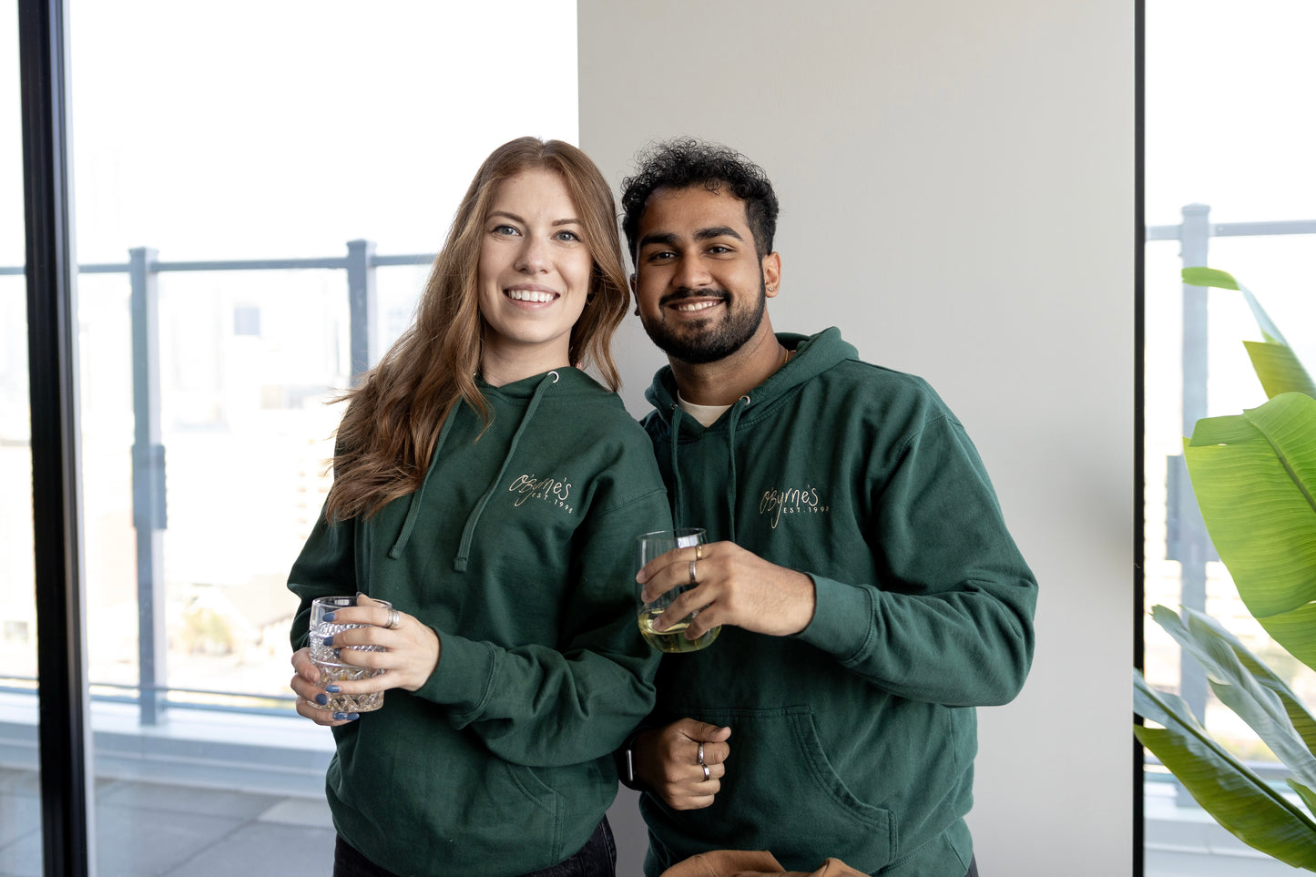 "Cheers to the Afterlife" Hoodie - Forest Green