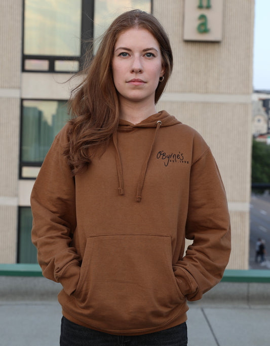 "Cheers to the Afterlife" Hoodie - Caramel